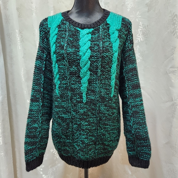 Jeff Laurent VTG 80s Oversize Knit Pullover Sweater (XL) - Picture 8 of 8